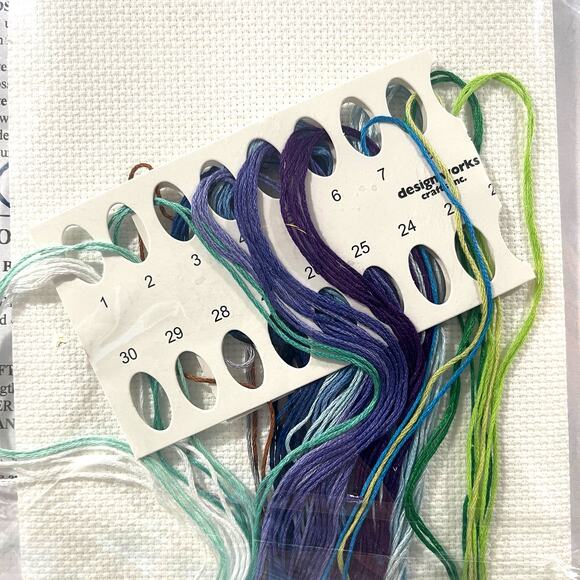 Design Works Peacock Counted Cross Stitch Picture Kit 8 x12 NEW - Picture 4 of 5